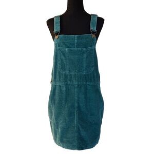 wild fable Teal Corduroy Overall Dress • size M